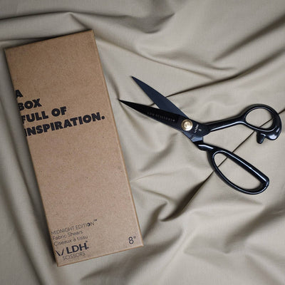 LDH | Midnight Edition Fabric Shears | Rubber Handle | 8" (20 cm)