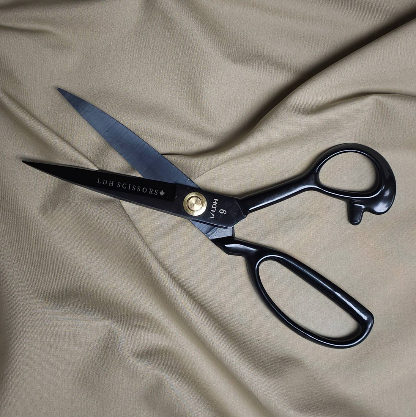 LDH | Midnight Edition Fabric Shears | Rubber Handle | 9" (23 cm)