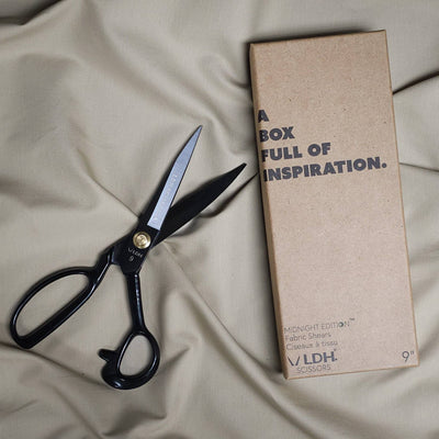 LDH | Midnight Edition Fabric Shears | Rubber Handle | 9" (23 cm)
