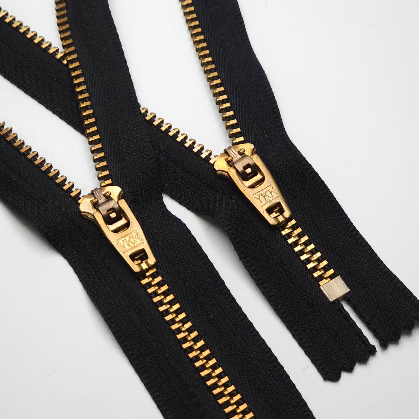 YKK | Semi-Automatic Lock | Closed End Zipper | Metal | #4.5 | Black | 4 3/4'' - 12 cm