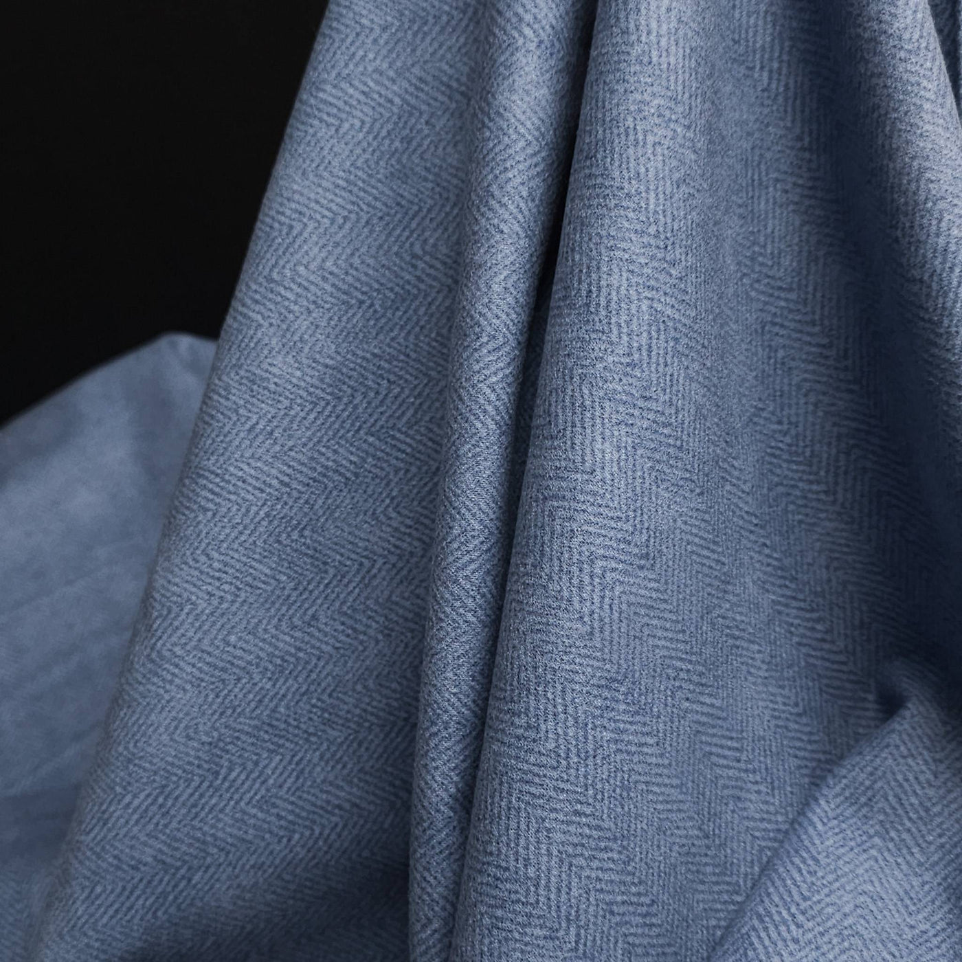 Woolies Flannel | By Maywood Studio | Herringbone | Dusty Blue