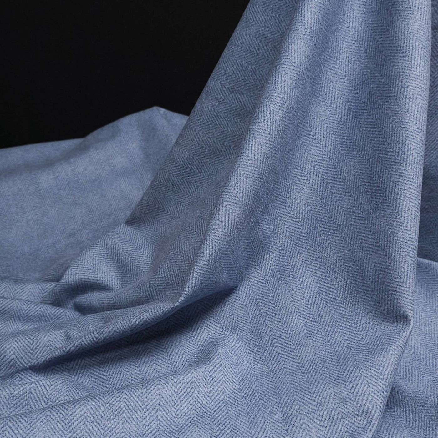 Woolies Flannel | By Maywood Studio | Herringbone | Dusty Blue