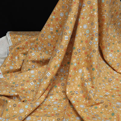 Astrobot Flannel | Gold | Robert Kaufman