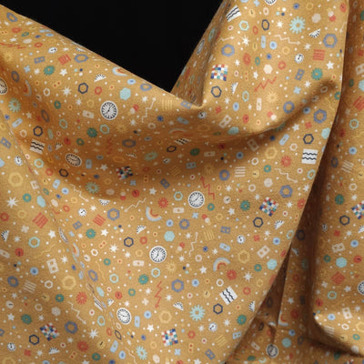 Astrobot Flannel | Gold | Robert Kaufman