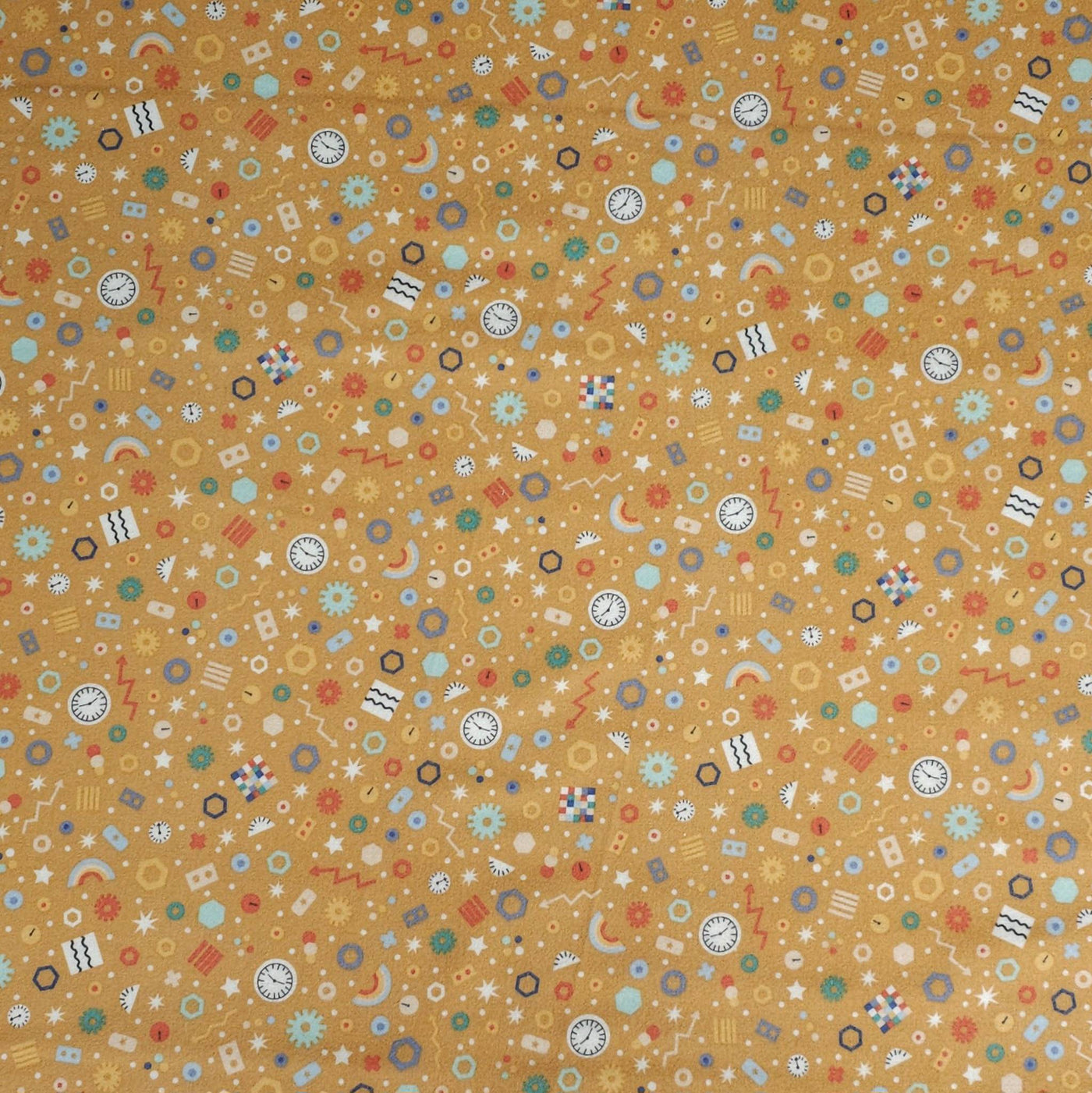 Astrobot Flannel | Gold | Robert Kaufman