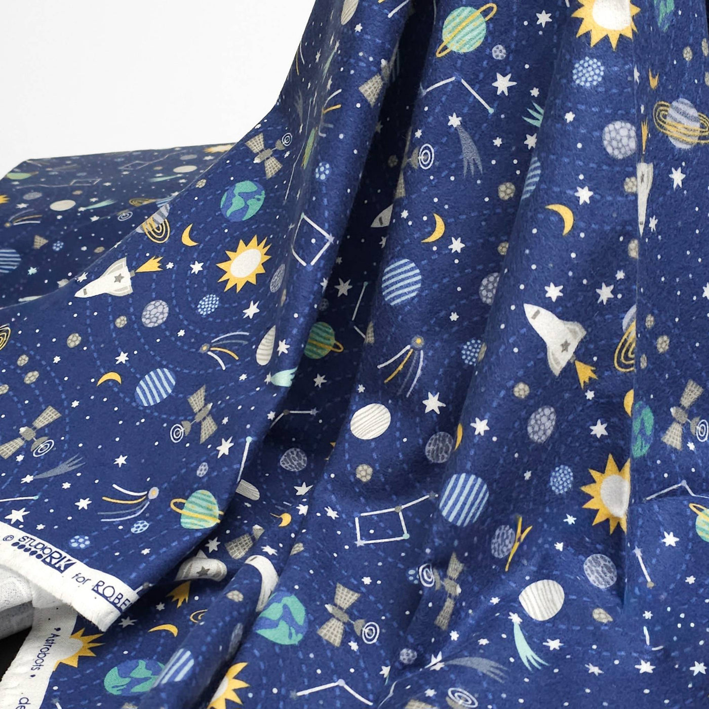 Astrobot Flannel | Midnight | Robert Kaufman