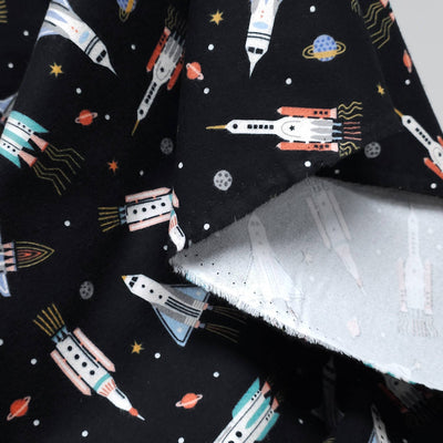 Astrobot Flannel | Black | Robert Kaufman