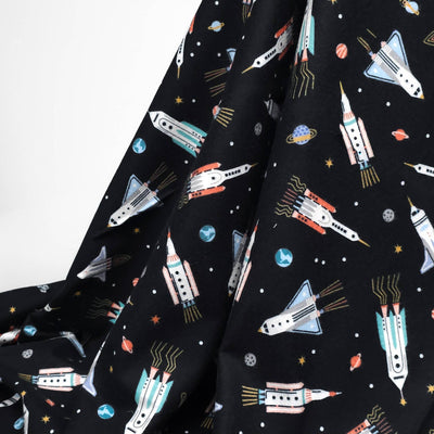 Astrobot Flannel | Black | Robert Kaufman