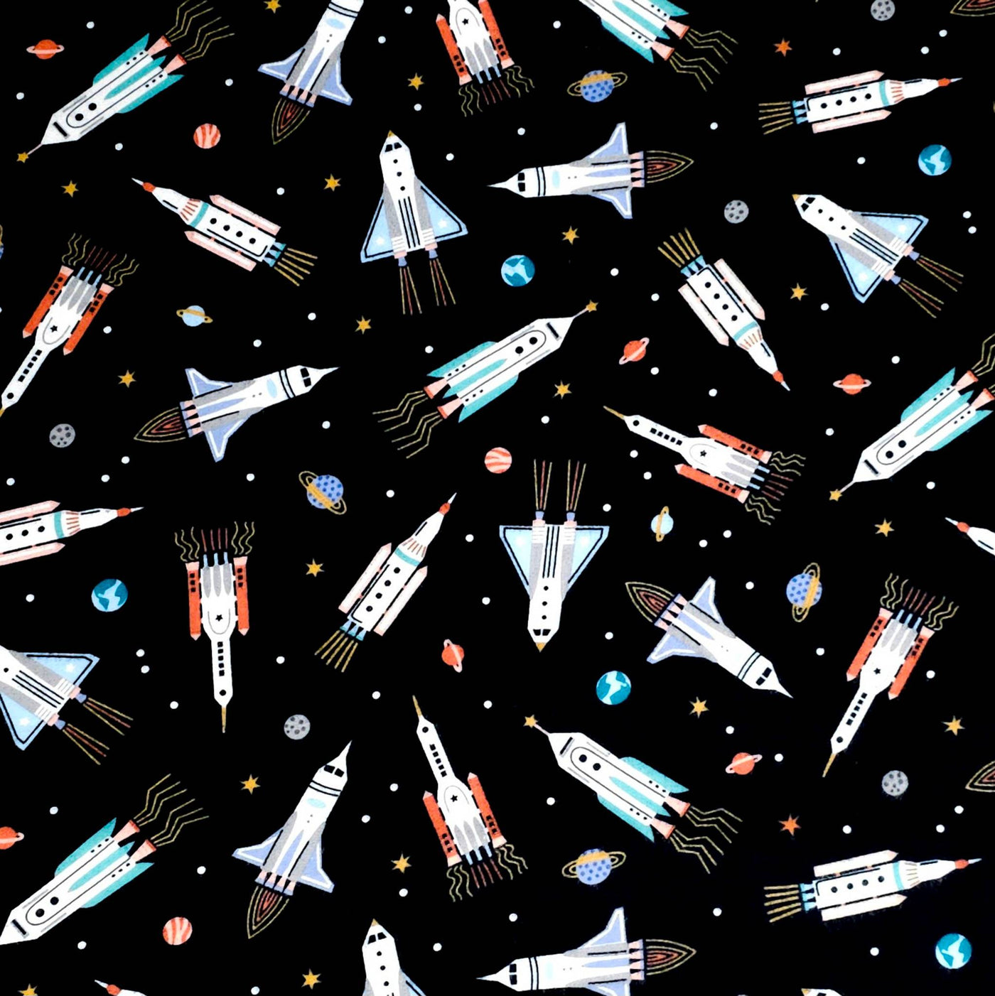 Astrobot Flannel | Black | Robert Kaufman