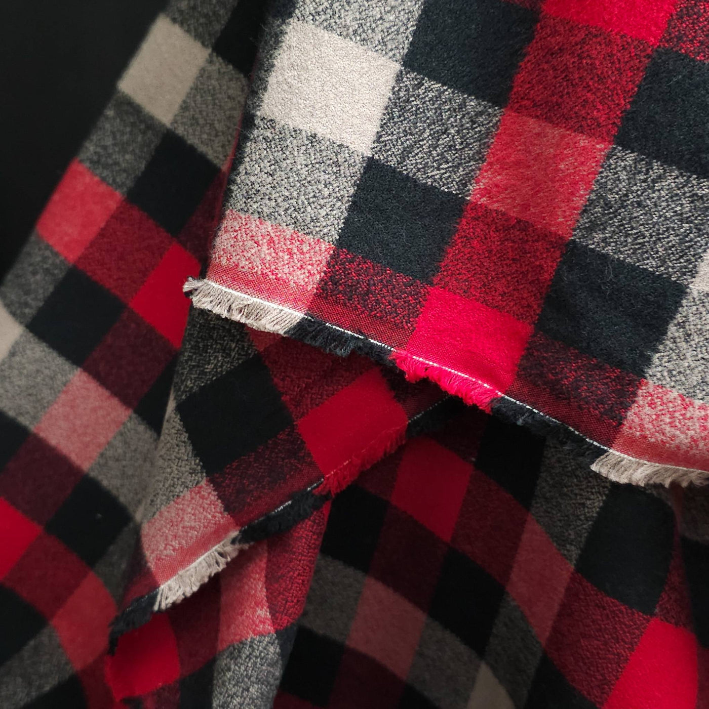 Mammoth Organic Flannel | Robert Kaufman | Red