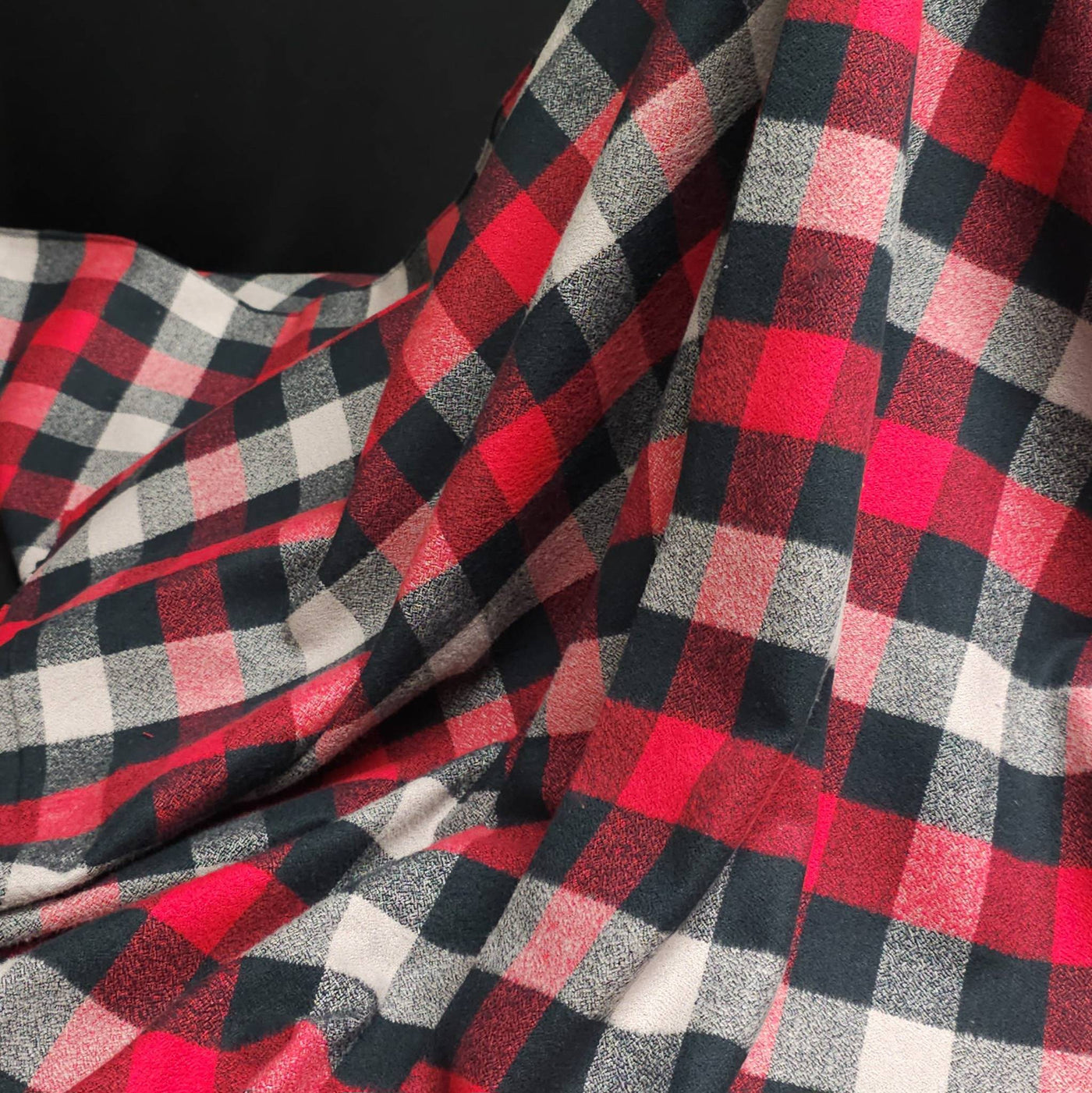 Mammoth Organic Flannel | Robert Kaufman | Red