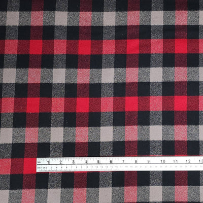 Mammoth Organic Flannel | Robert Kaufman | Red