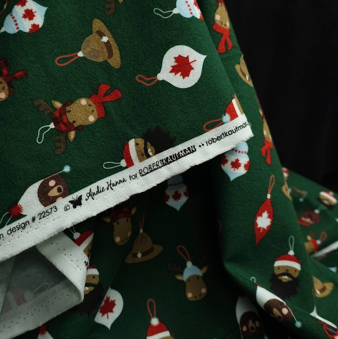 Critter Ornaments Flannel | Robert Kaufman