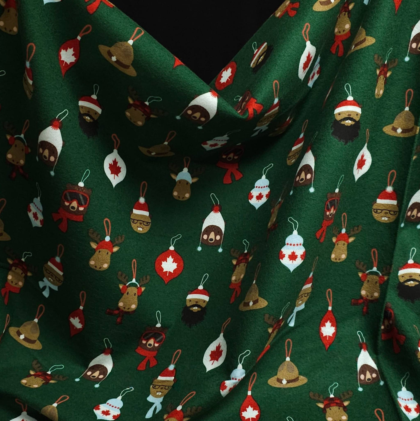 Critter Ornaments Flannel | Robert Kaufman