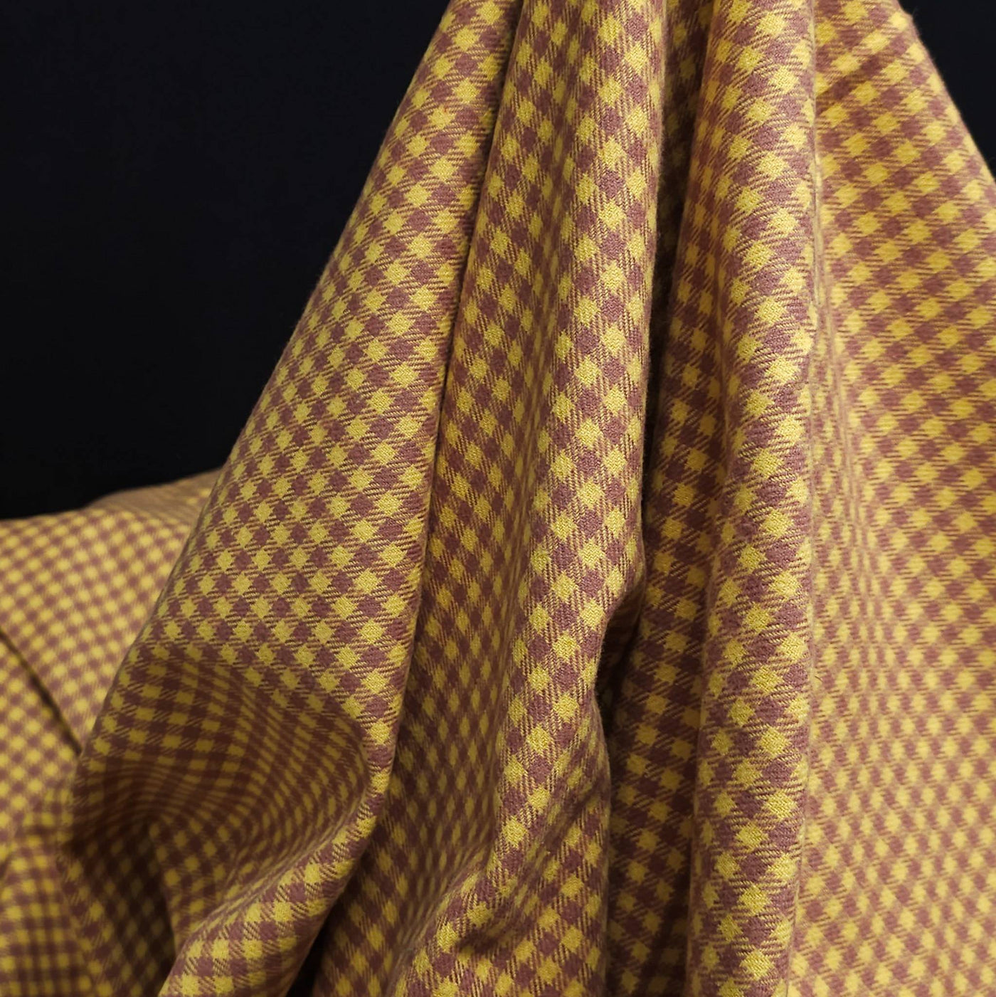 Primo Plaid Flannel | Marcus Fabrics | Gold