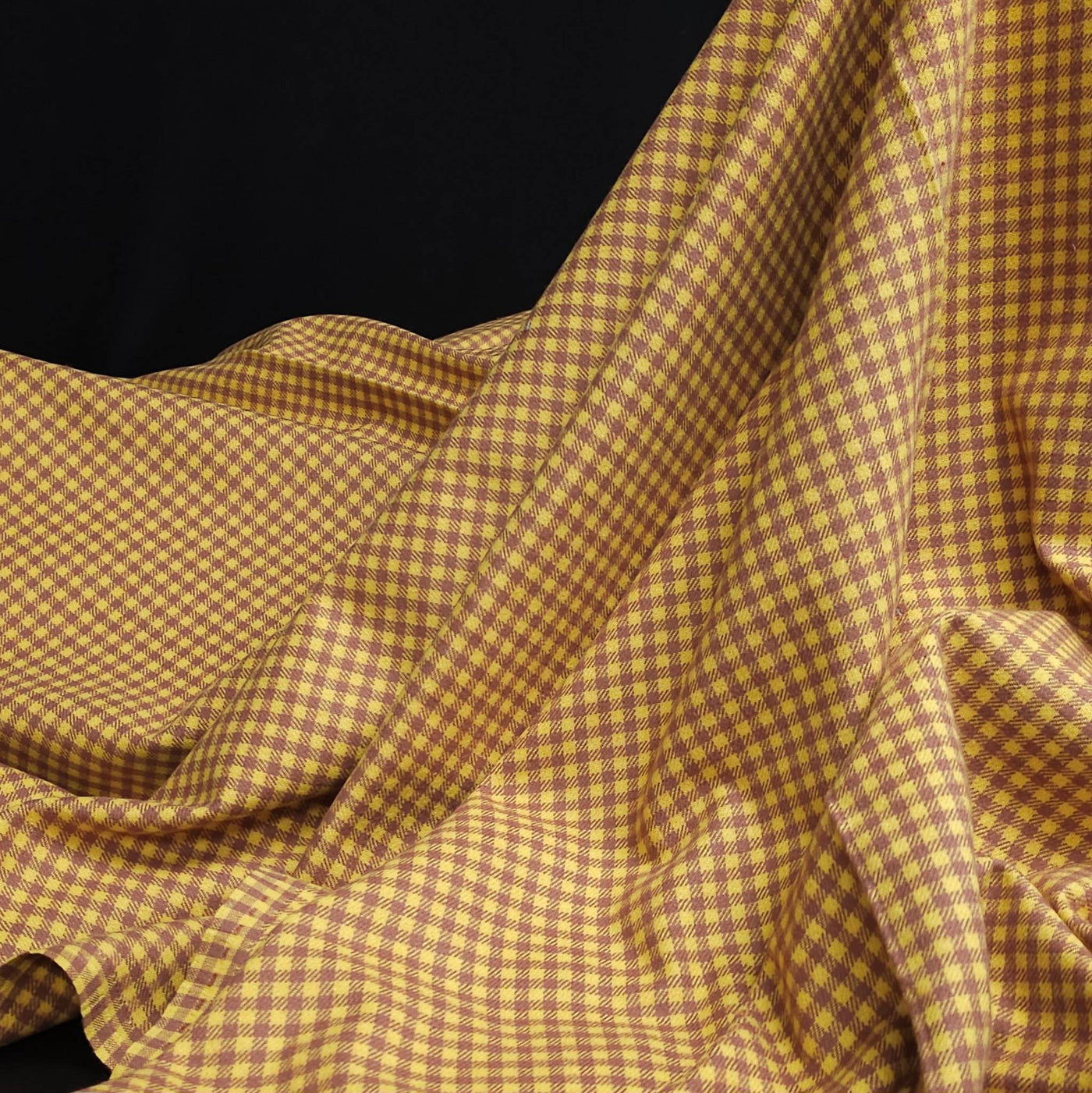 Primo Plaid Flannel | Marcus Fabrics | Gold