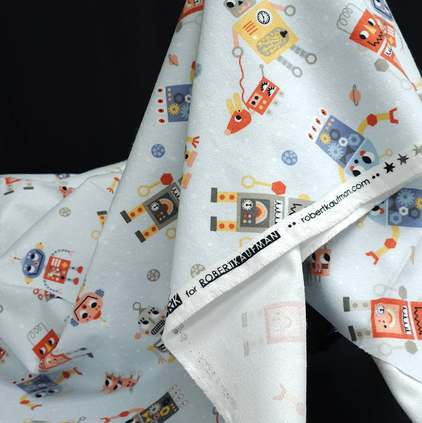 Astrobot Flannel | Robert Kaufman