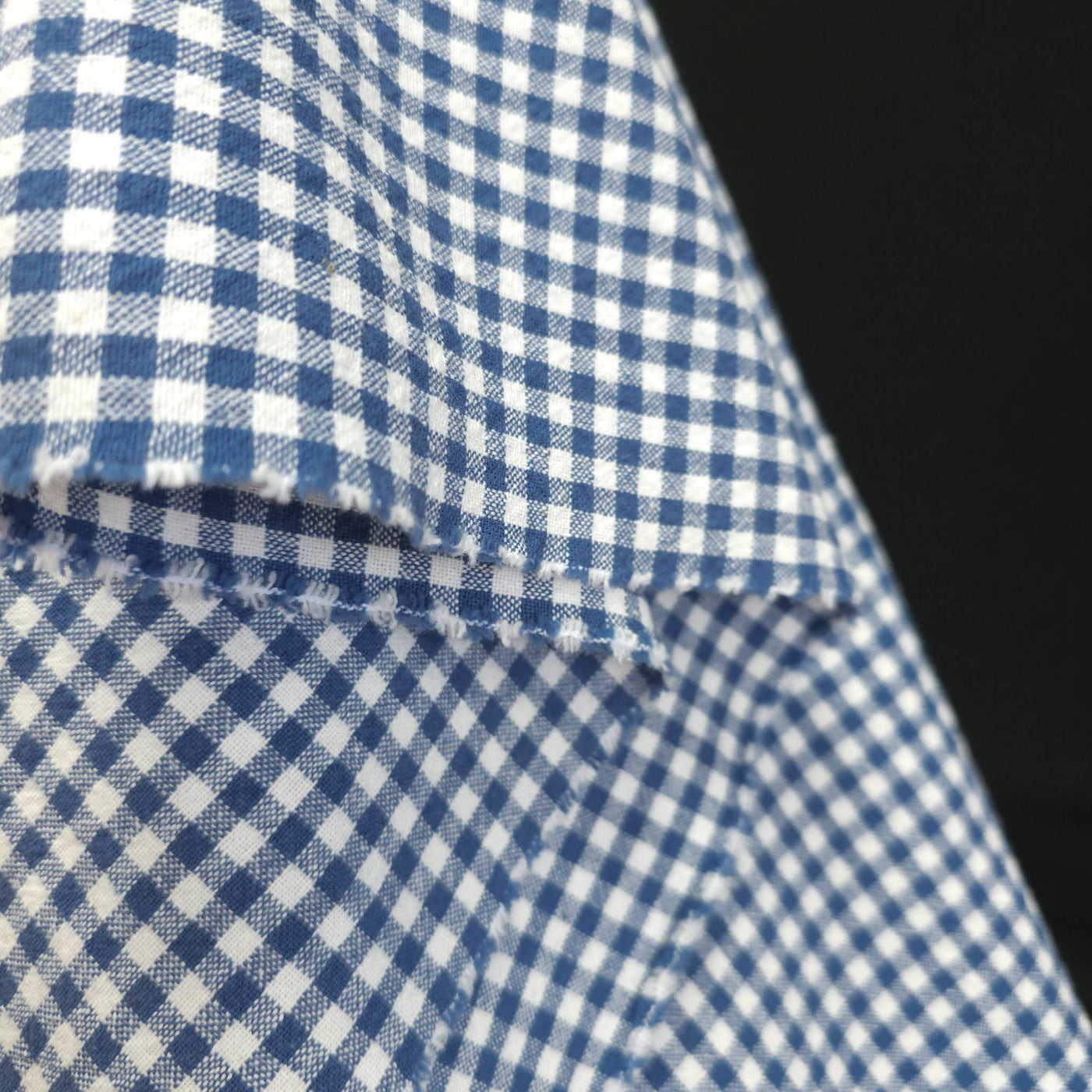 Organic Cotton | Gingham | 5 mm - Blue