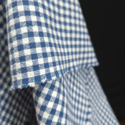 Organic Cotton | Gingham | 5 mm - Blue