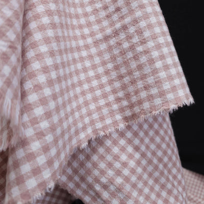 Organic Cotton | Gingham | 5 mm - Dusty Pink