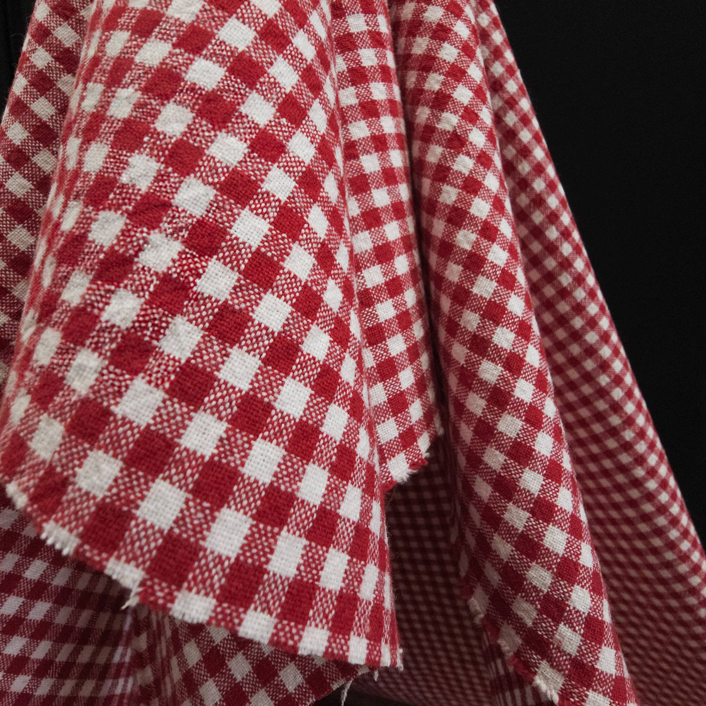 Organic Cotton | Gingham | 5 mm - Red