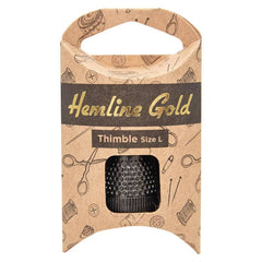 HEMLINE GOLD | Metal Sewing Thimble | Size L