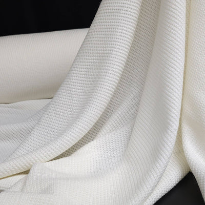 Honeycomb Knit Fabric - Ivory 
