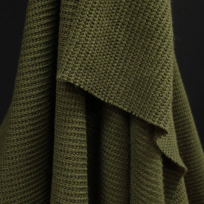 Honeycomb Knit | Khaki | 54 cm | END OF ROLL