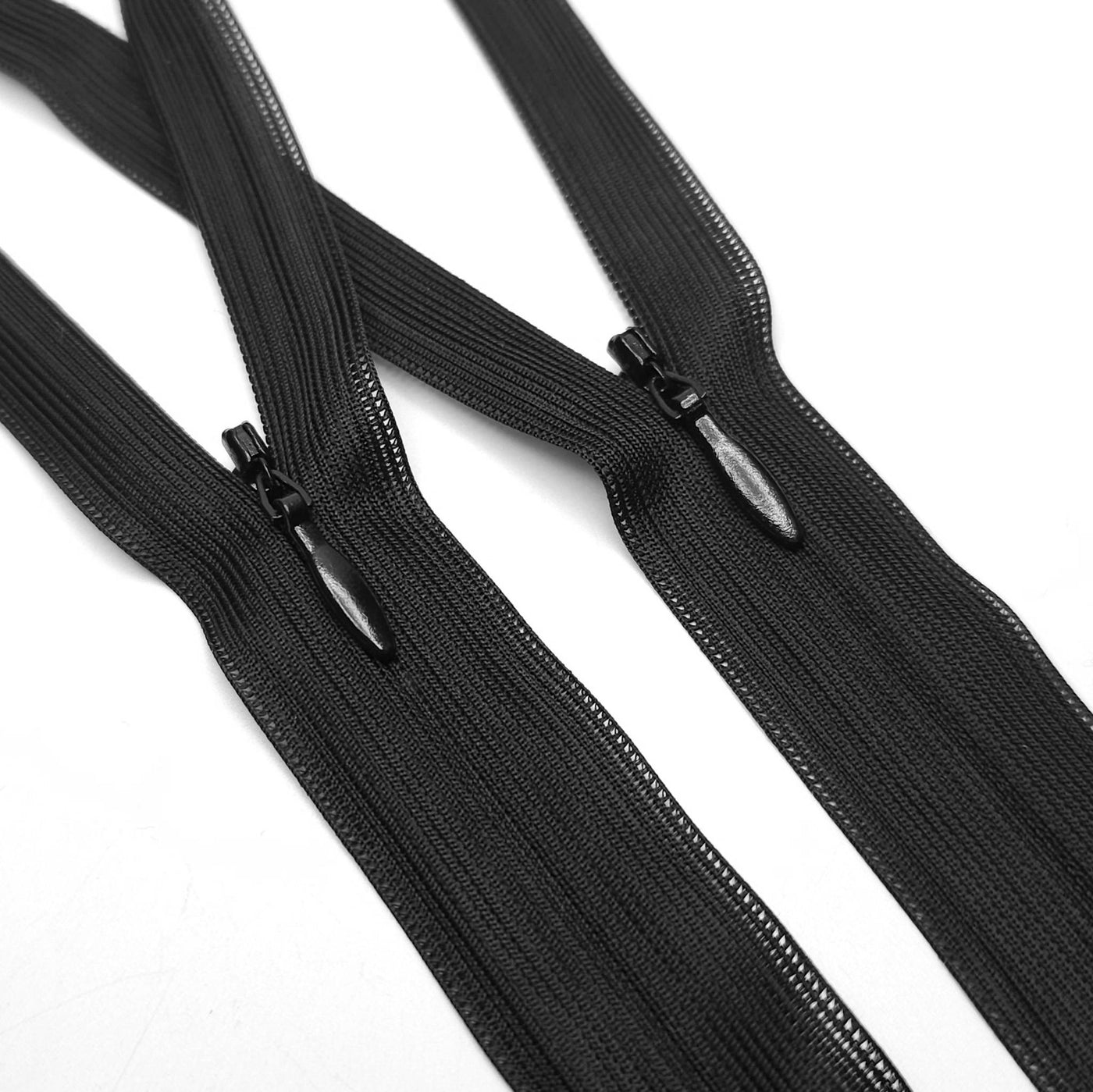 KKF | Closed End Inivisible Zipper | #3 | 6'' - 15 cm | Black