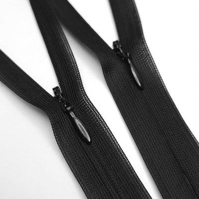 KKF | Closed End Invisible Zipper | #3 | Black | 5 1/4'' - 13.5 cm
