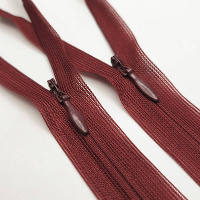 YKK | Closed End Invisible Zipper | #3 | 4 3/4 '' - 12 cm | Wine