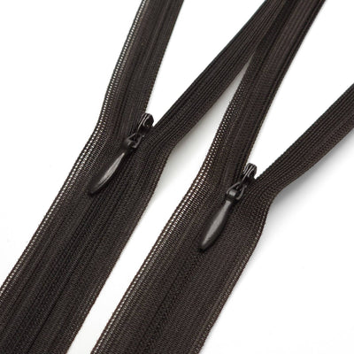 Closed End Invisible Zipper | #2 | 7 1/2'' - 19 cm - Brown