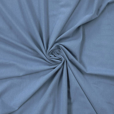 Lightweight Cotton & Bamboo Jersey Fabric | Steel Blue