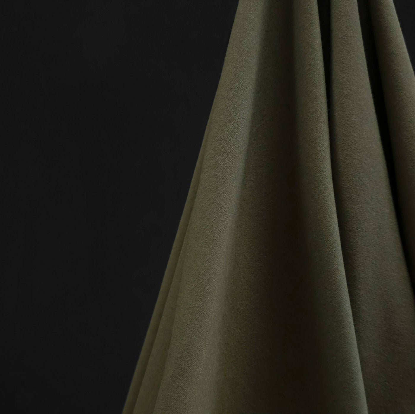 Organic Cotton Jersey | Kaki | 47 cm | END OF ROLL