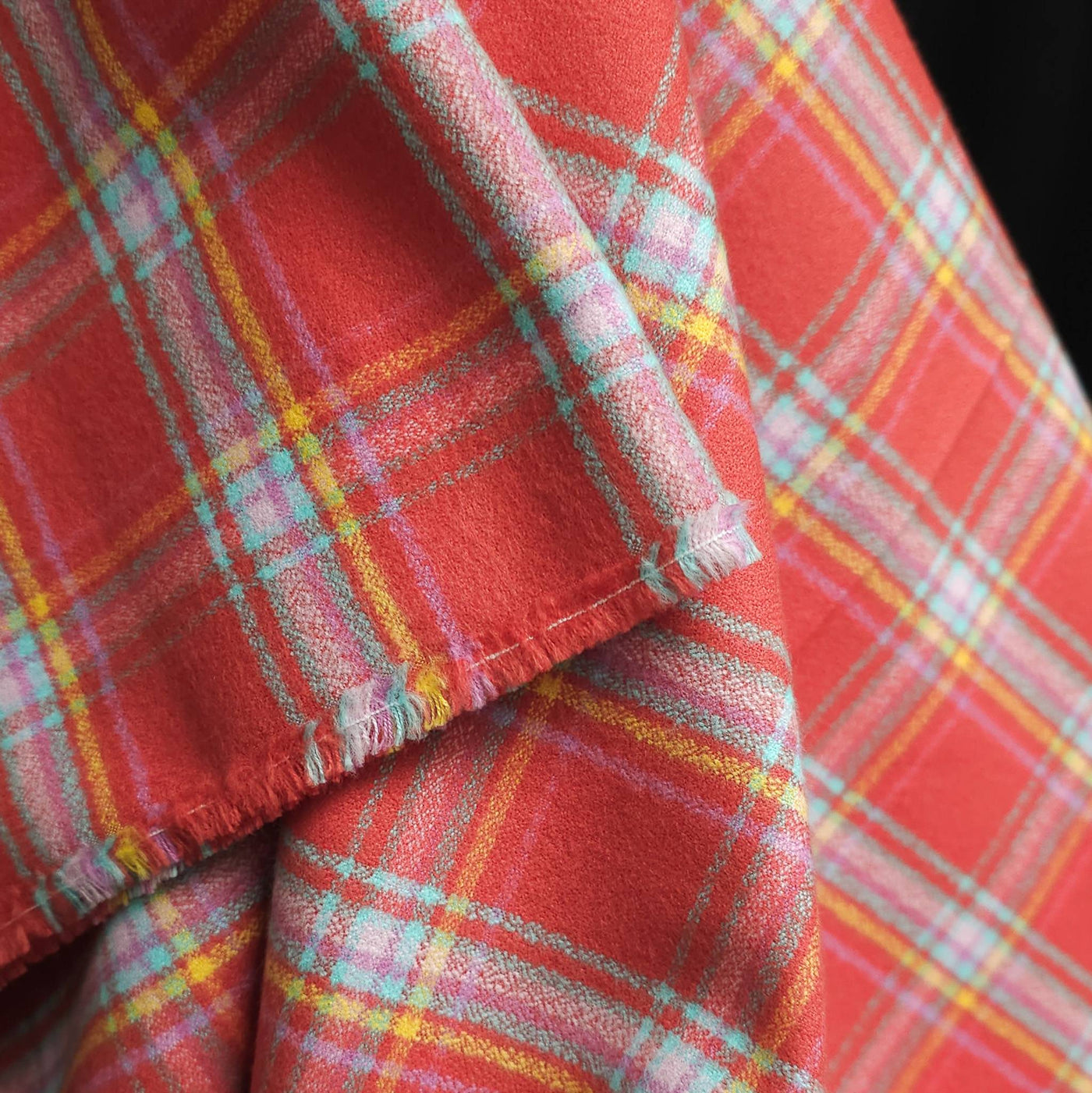 Mammoth Junior Organic Flannel | Strawberry | Robert Kaufman