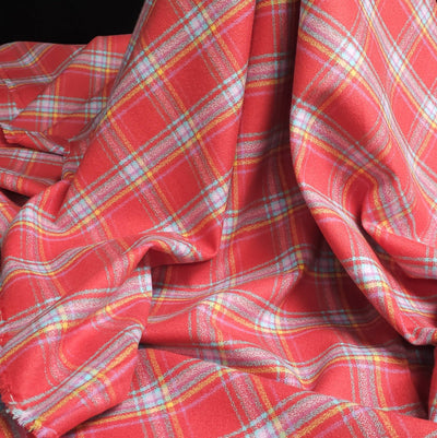 Mammoth Junior Organic Flannel | Strawberry | Robert Kaufman