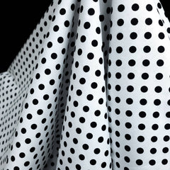Cotton Poplin | Black & White Polka Dot