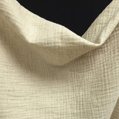 Cotton Linen Double Gauze Fabric | OEKO-TEX® Certified | Natural