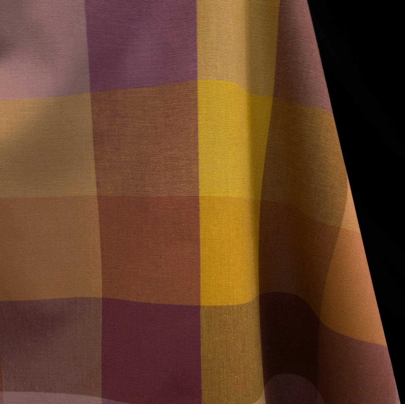 Yarn Dyed | 100% Cotton | Golden Hour | Happy Checkers in Meadow | Fableism