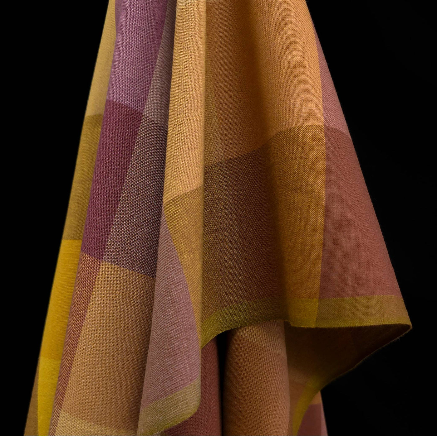 Yarn Dyed | 100% Cotton | Golden Hour | Happy Checkers in Meadow | Fableism