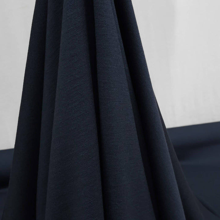 Tissu Tricotine Noir Chiné - Coupon De 3 Mètres X 1,40 M, 100% Viscose, Qualité Premium