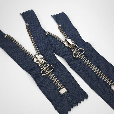 Closed End Zipper | Metal | Dark Navy | #5 | 3 3/4'' - 9.5 cm 
