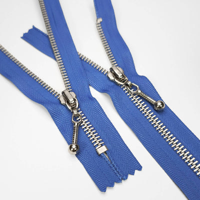 Closed End Zipper | Metal | Blue | #5 | 9'' - 23 cm