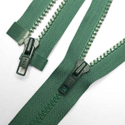 YKK | Open End Zipper | Molded Plastic | Green | #5 | 13 '' - 33 cm