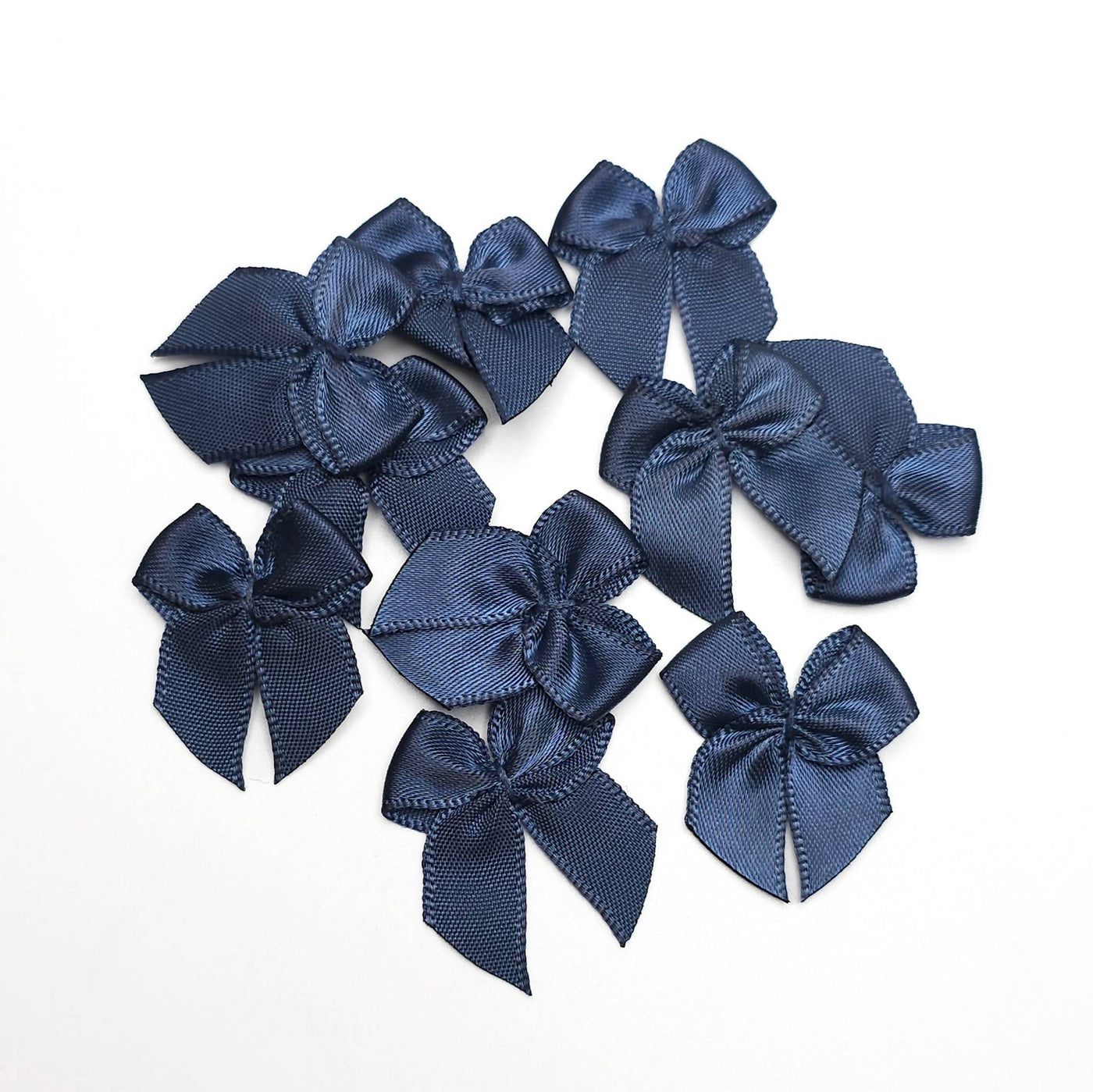 Satin Bows Navy