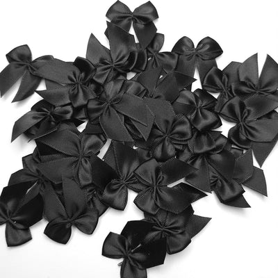 Satin Bows Navy