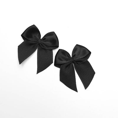 Satin Bows Black