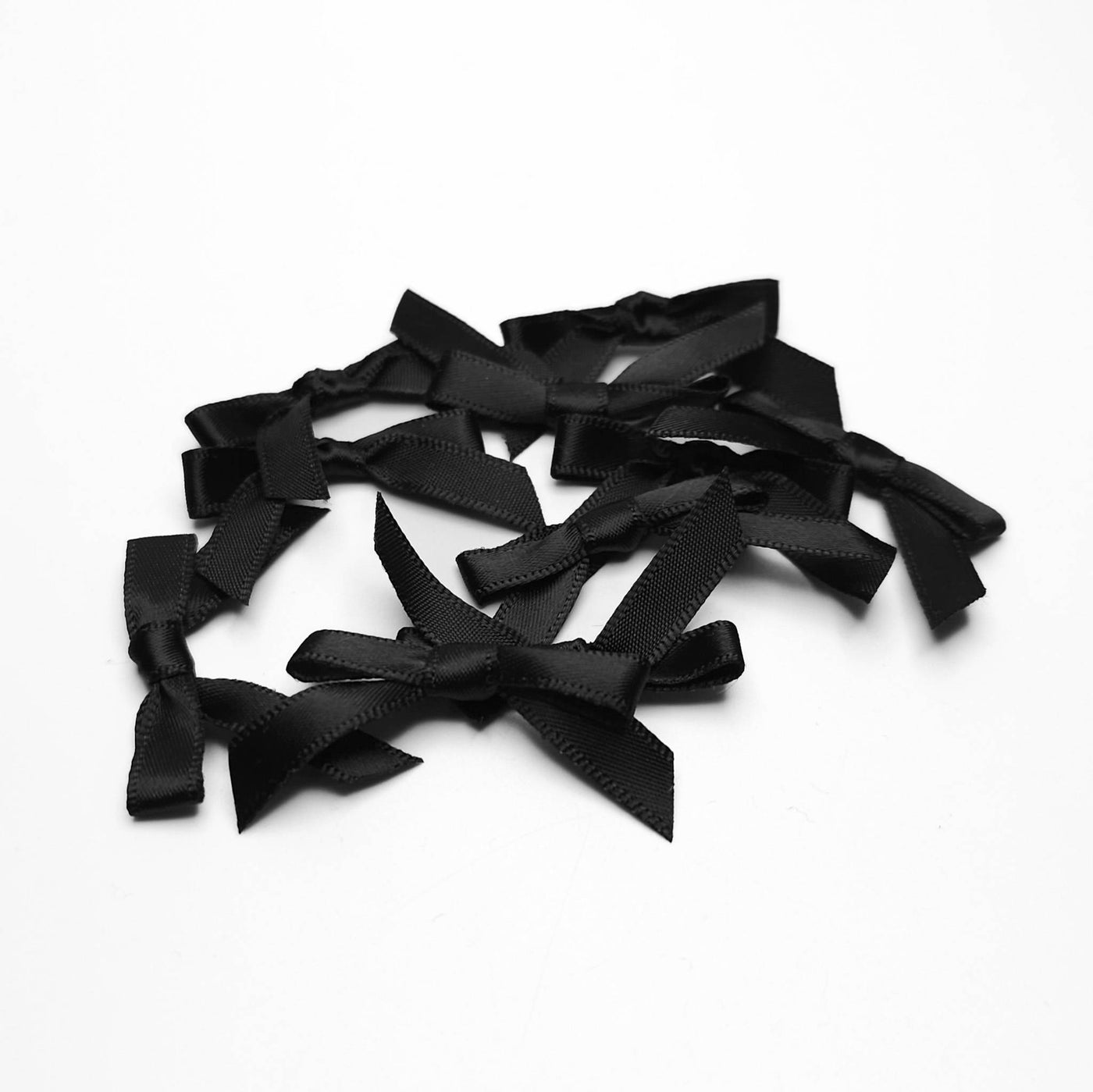 Satin Bows | Black | Pack of 10