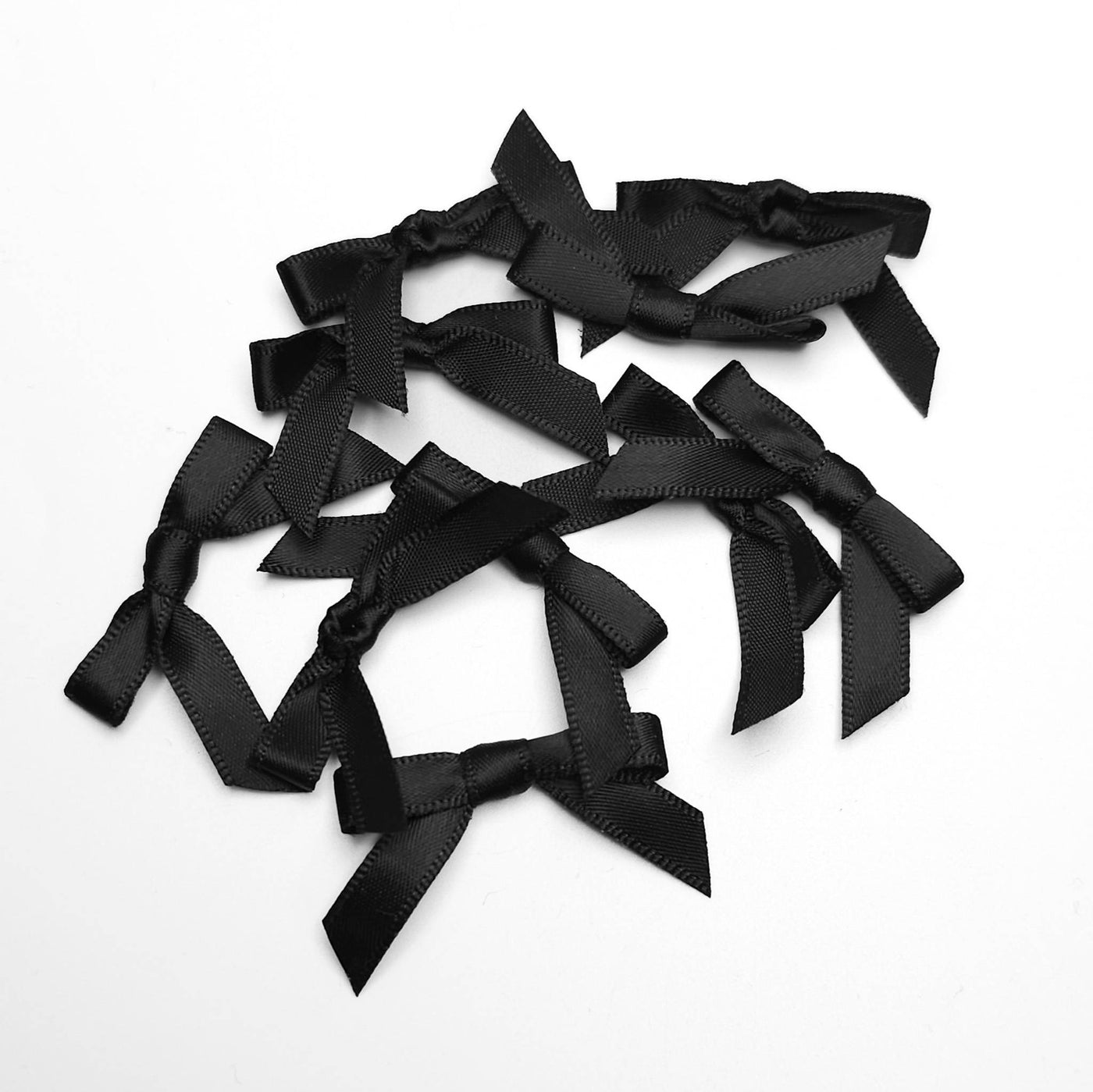 Satin Bows | Black | Pack of 10