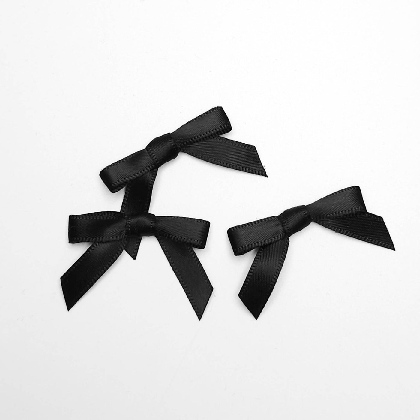 Satin Bows | Black | Pack of 10